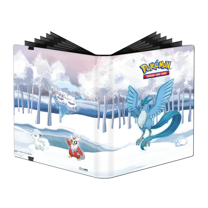 Classeur Ultra Pro Pokémon 9 Poches – Forêt Hivernale avec Artikodin, Vulpix d’Alola et Delibird