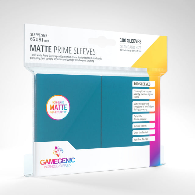 Gamegenic - 200 Sleeves - Bleu - Matte