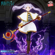 Figurine Frieren: Beyond Journey’s End Effectreme Frieren par Banpresto, représentant Frieren avec bâton, tenue blanche et dorée, cheveux argentés et effets magiques violets.