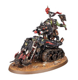 Boîte Warhammer 40,000 Orks Wartrakk Motoch’nill contenant 1 figurine Citadel de véhicule ork chenillé armé.