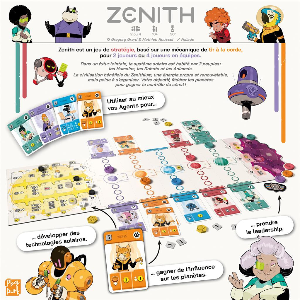 Jeu Zenith boîte jeu de société stratégie As d’Or 2026