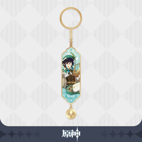 GENSHIN IMPACT - Genshin Impact Character Drawing Card Metal Keychain : Venti